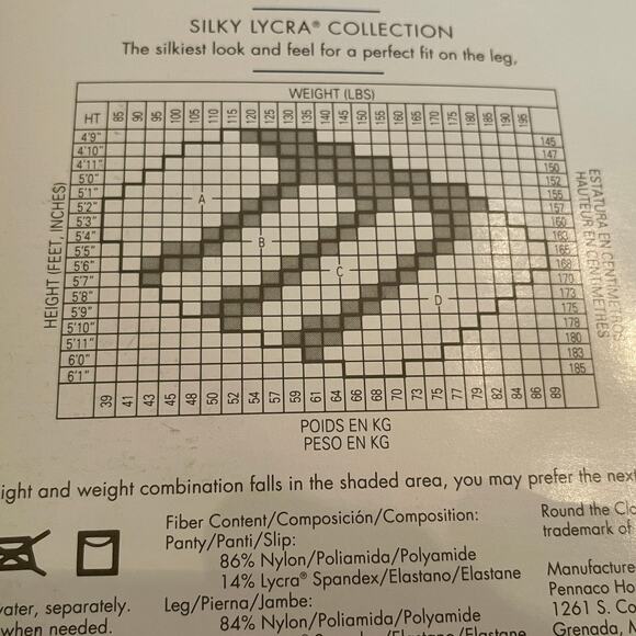 Round the Clock Control Top Pantyhose Size Small Color:  Bone 15.0=C-15 - Picture 6 of 14